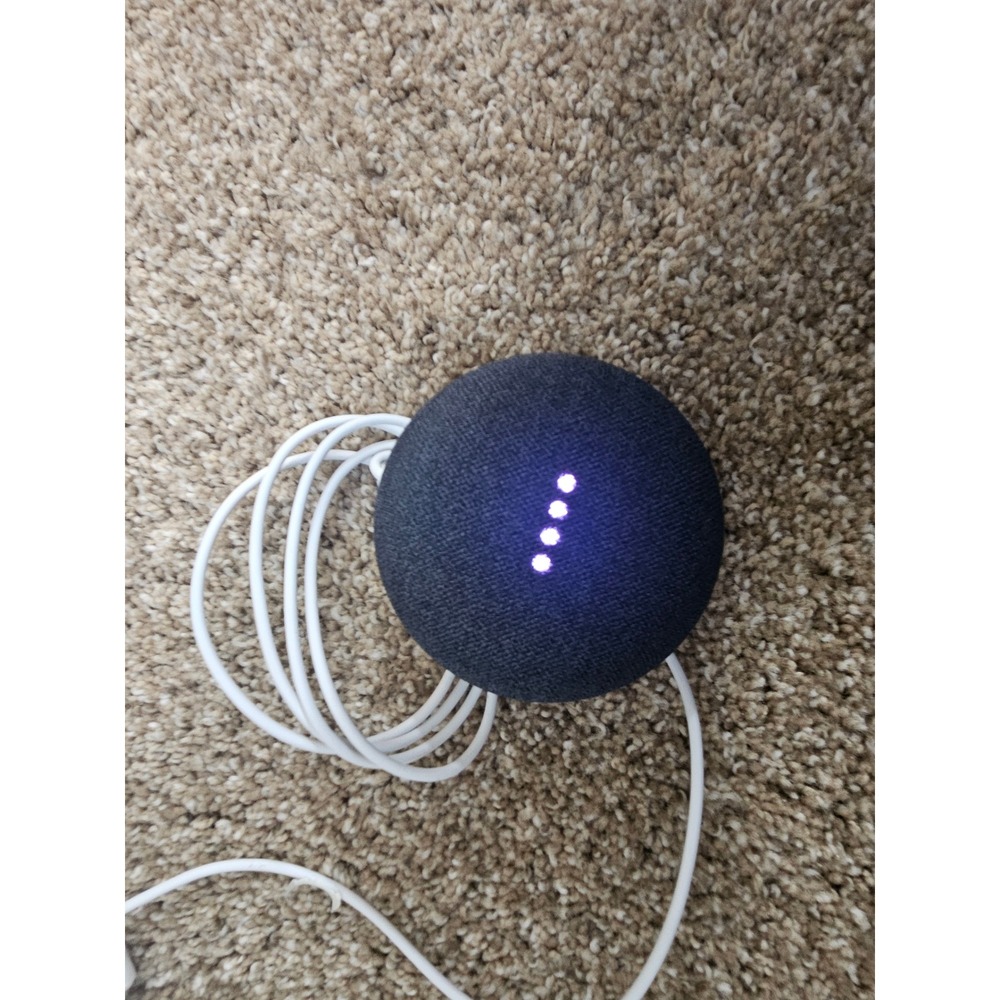 Google Home Mini 1st Generation Smart Speaker Charcoal Gray H0A Google Assistant